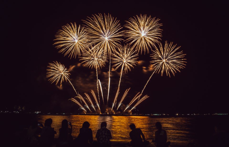 Ferragosto a Jesolo: spettacolo di fuochi d’artificio in spiaggia